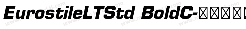 EurostileLTStd BoldC字体转换